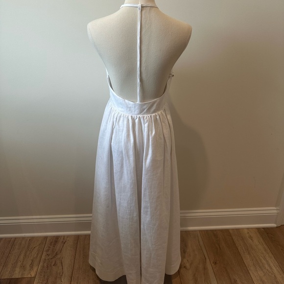 Reformation Percy Linen Dress in White - Picture 7 of 7
